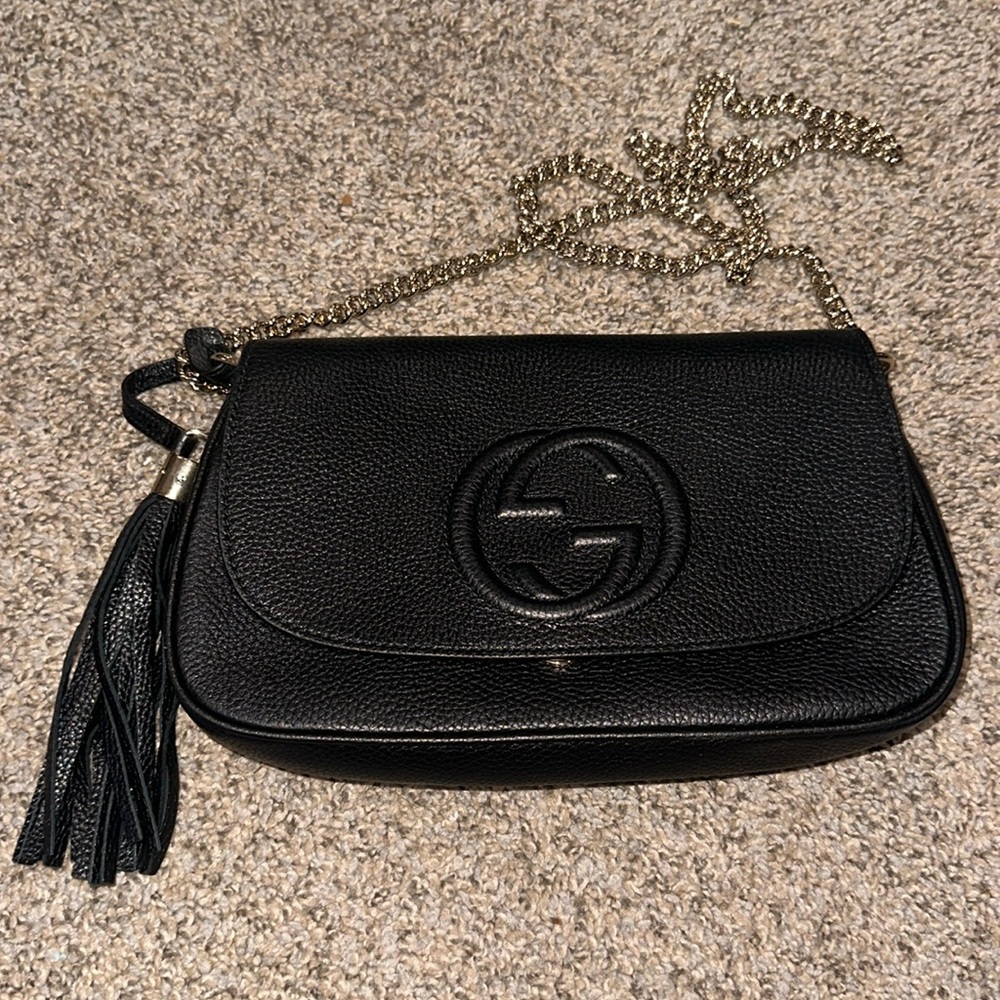 Gucci Soho Leather Flap Shoulder Bag
